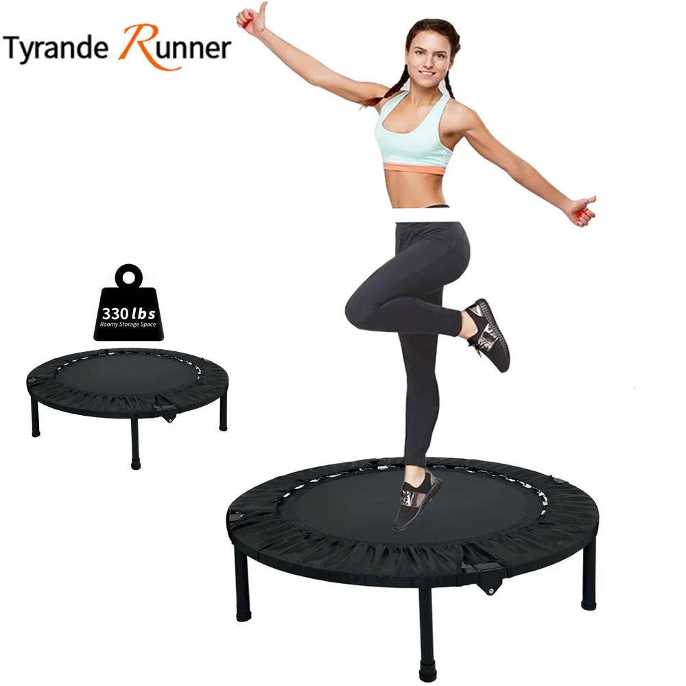 TyrandeRunner Foldable Exercise Trampoline for Home Fitness