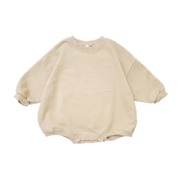 0-24M Newborn Infant Baby Girl Boy Sweatshirt Romper Toddler Long Sleeve Basic Cotton Oversize Rompers Baby Clothes Jumpsuit