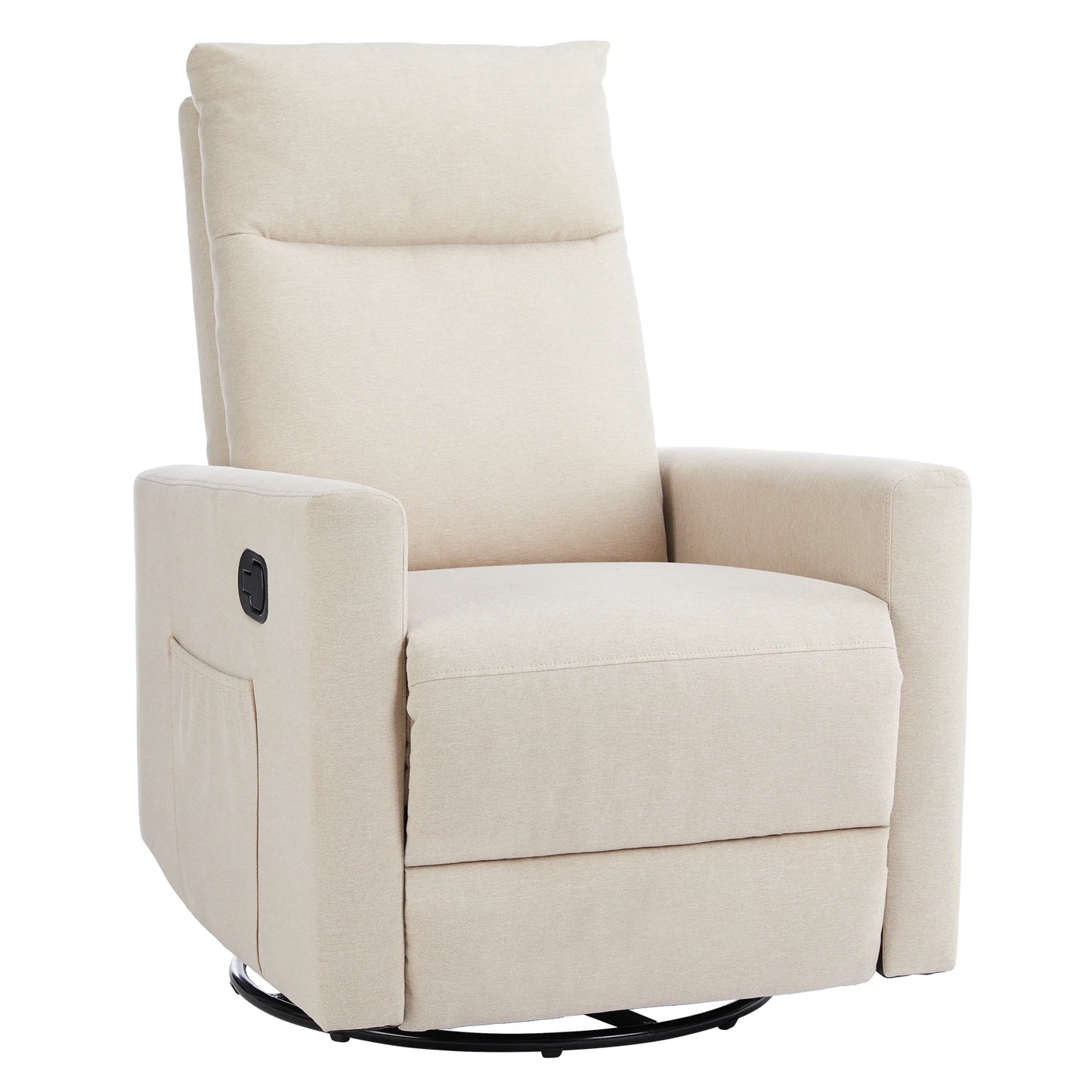 JHK Rotating Rocking Chair Recliner With Oversized Footrest