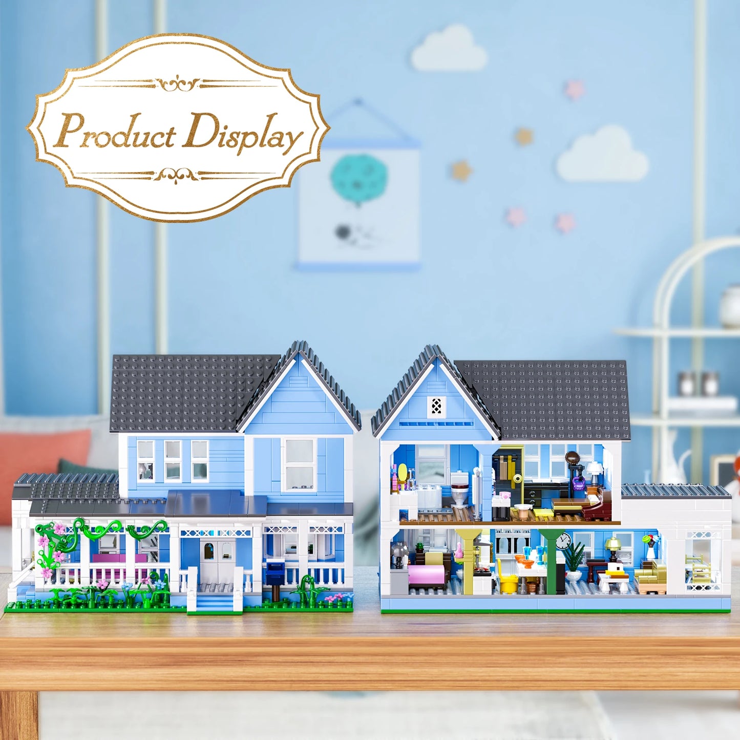 BuildingBoat Villa Palace Building Block Set For Kids
