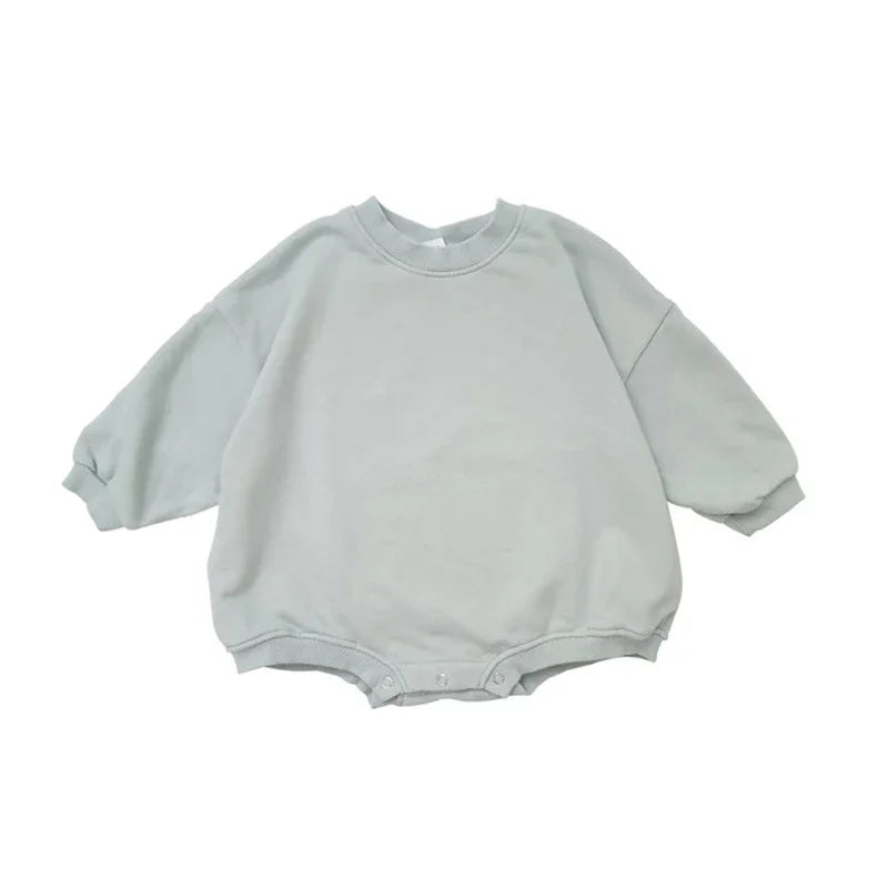 0-24M Newborn Infant Baby Girl Boy Sweatshirt Romper Toddler Long Sleeve Basic Cotton Oversize Rompers Baby Clothes Jumpsuit