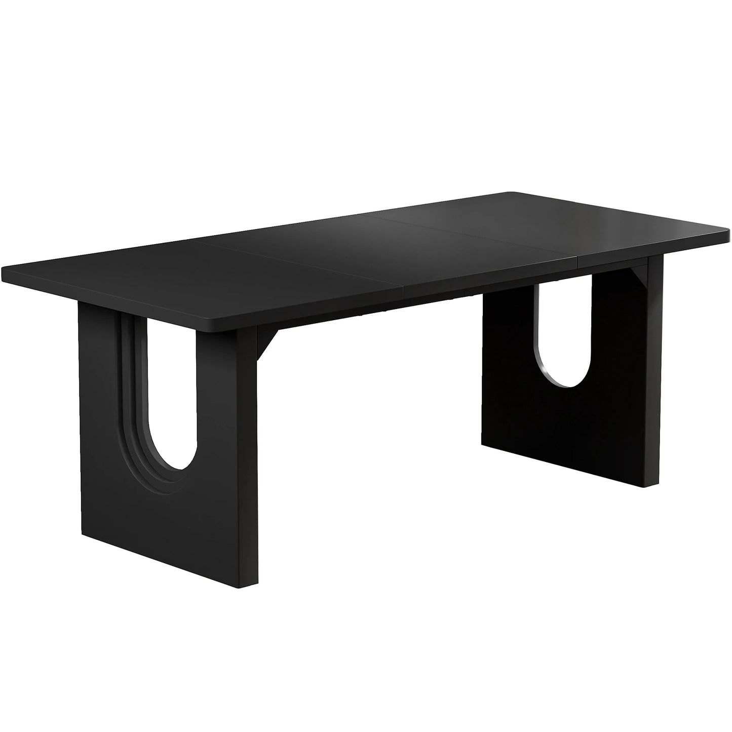 Tribesigns Modern Dining Table With Wood Pedestal Base