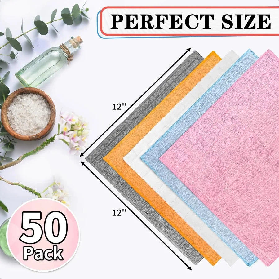 Zhejiang Hignconcerned Washcloths 50 Pack Polyester Cotton