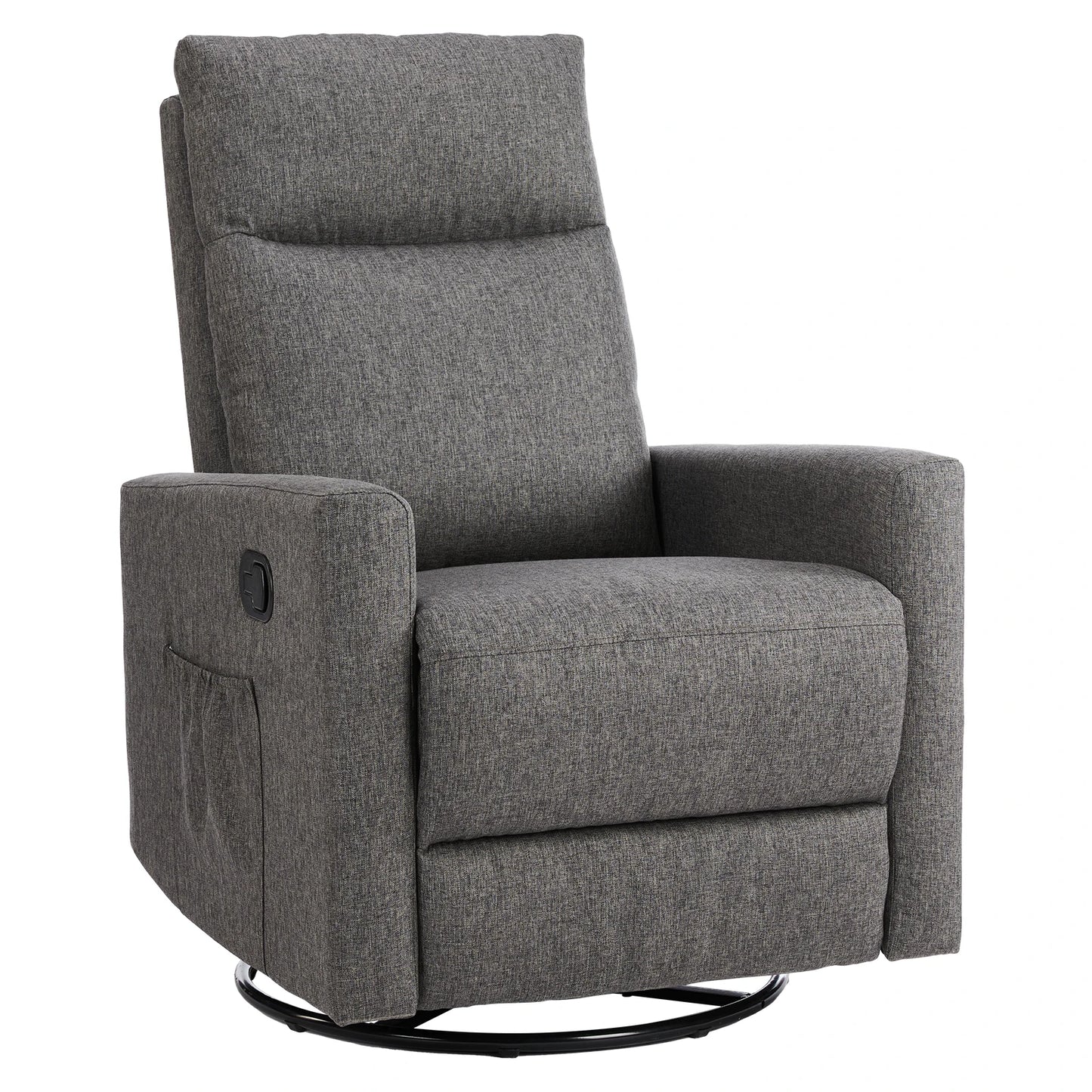 JHK Rotating Rocking Chair Recliner With Oversized Footrest