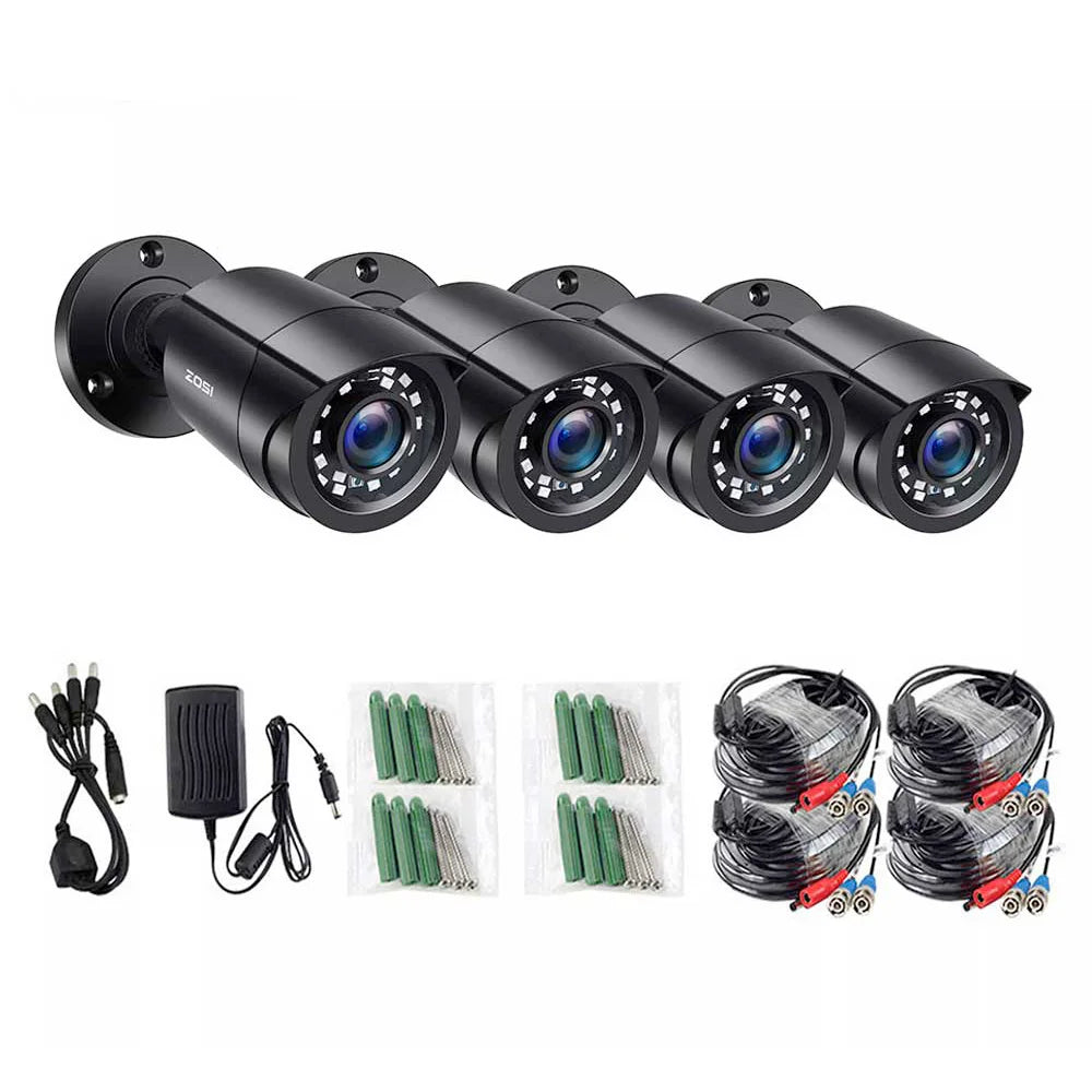 ZOSI 1080P HD TVI Security Cameras 4 Pack For DVR Systems