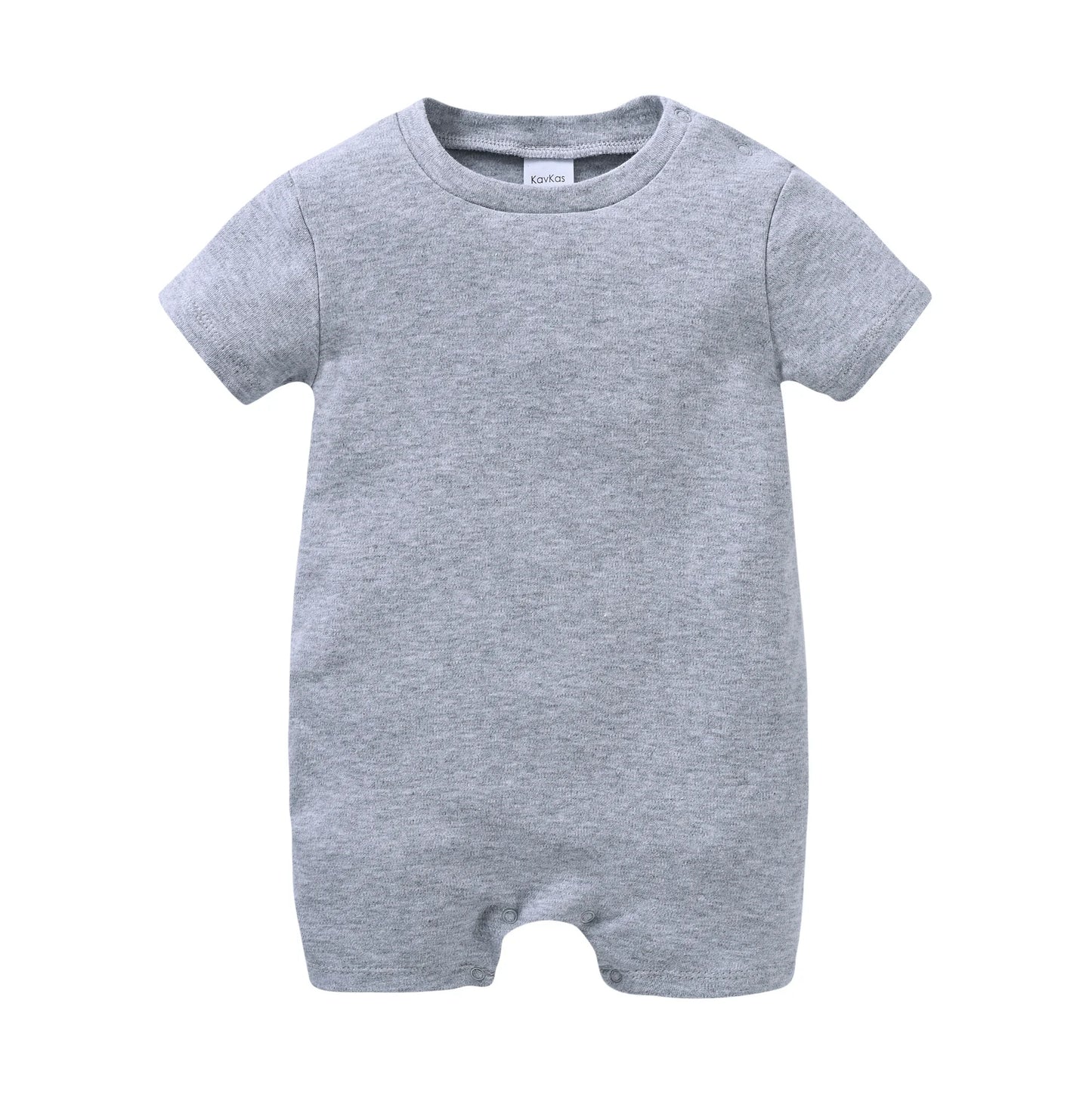 Kavkas Baby Boy Girls Romper Short Sleeve Summer Newborn Cotton Clothes 0-12 Months White Black Design Infant Costume