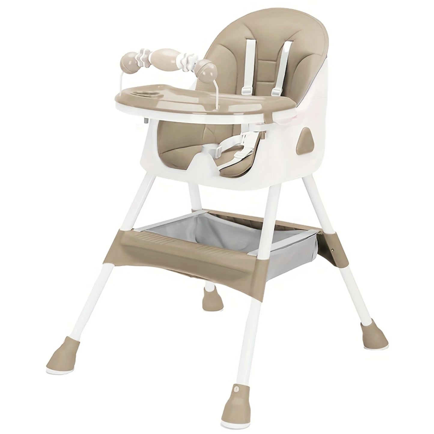 UBRAVOO Foldable Baby High Chair With Antislip Pad ToyRack