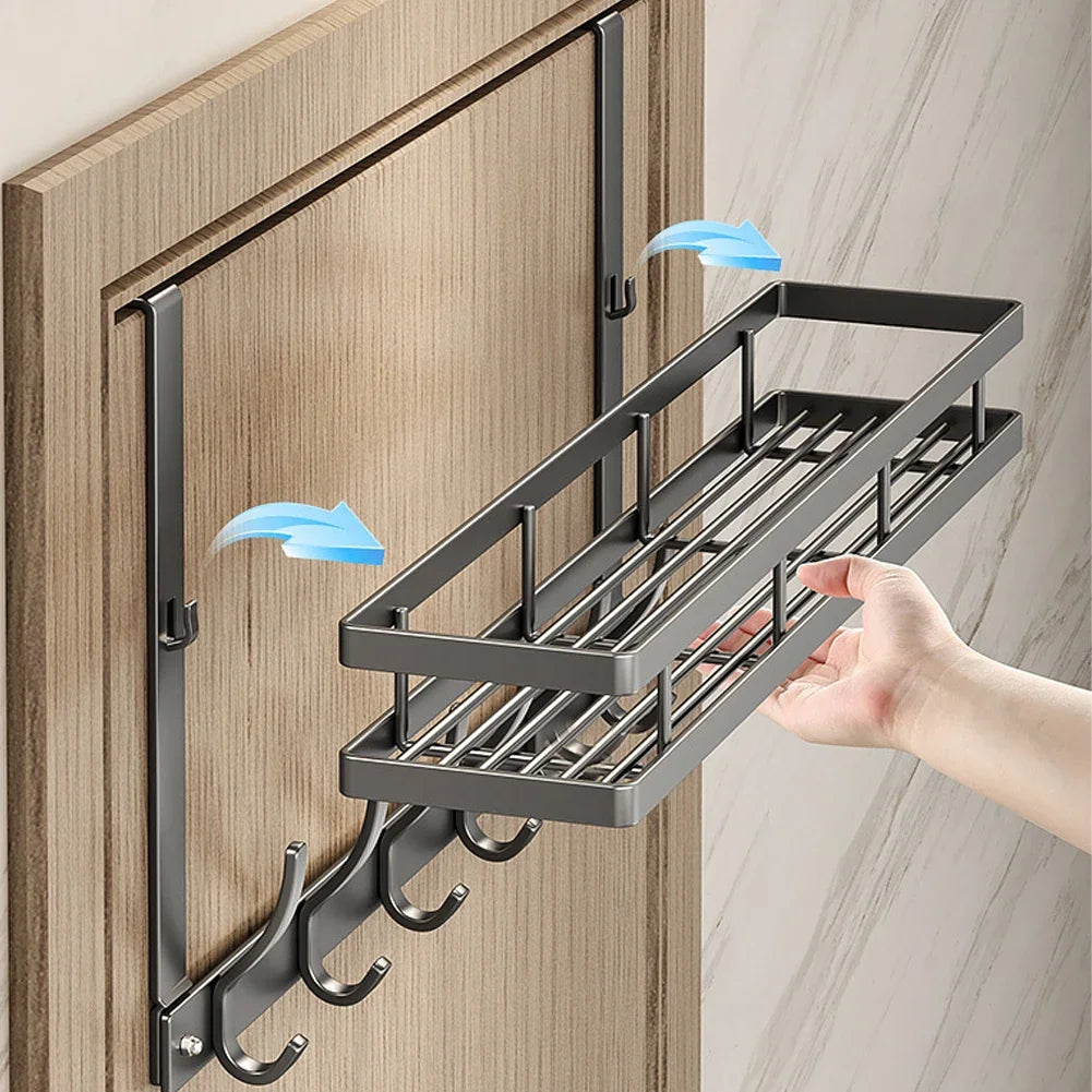 Multifunctional Metal Door Hanger Organizer With 6 Hooks