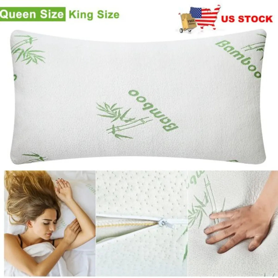 Guangdong Bamboo Memory Foam Pillow 2 Pack Neck Support