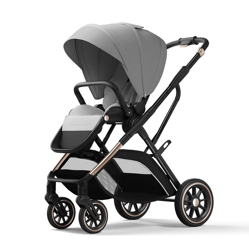 New Arrival High View Portable Baby Stroller Ergonomics Seat Bassinet for Newborn One Hand to Recline Pram