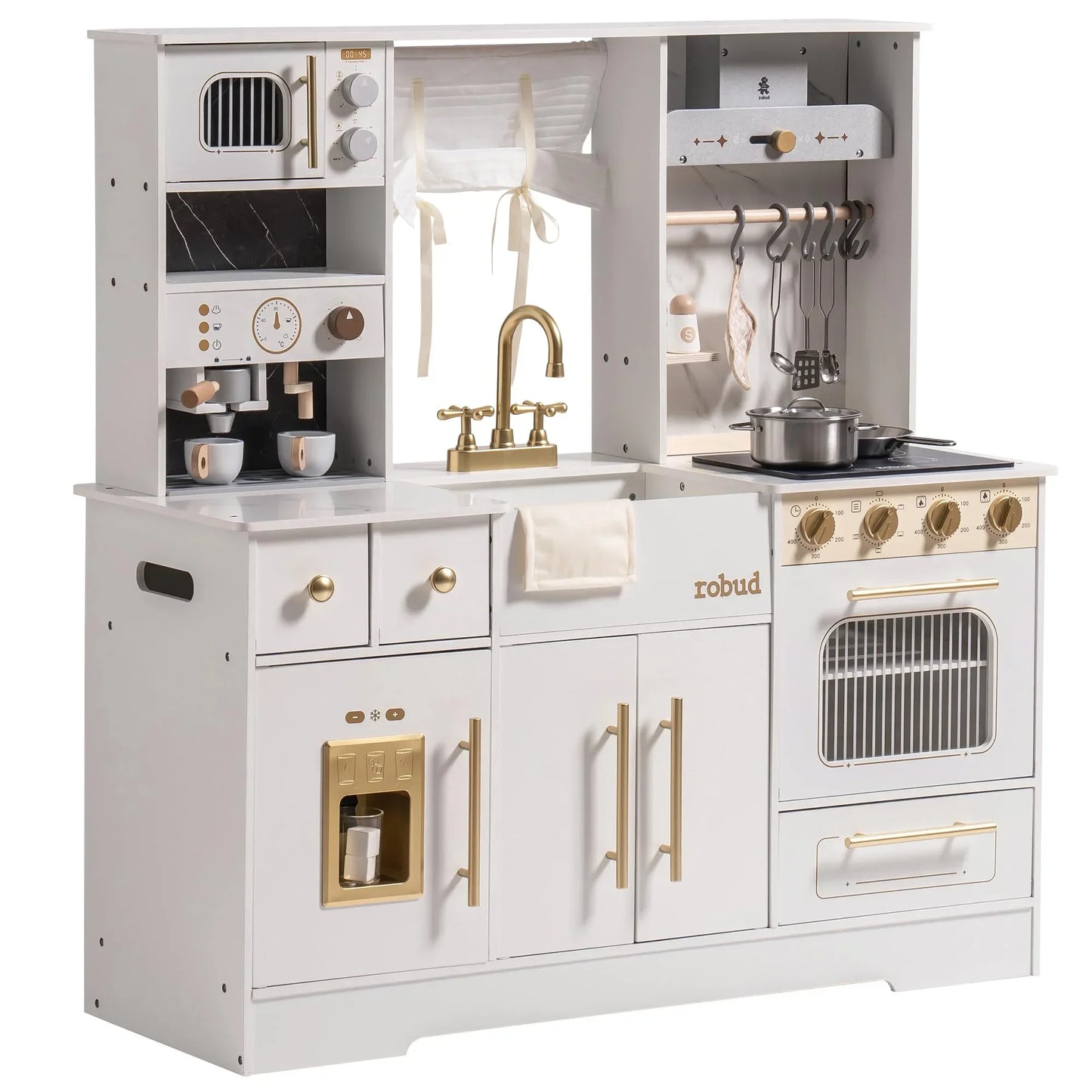 Robotime Robud Play Kitchen Wood Toy Set With Accessories