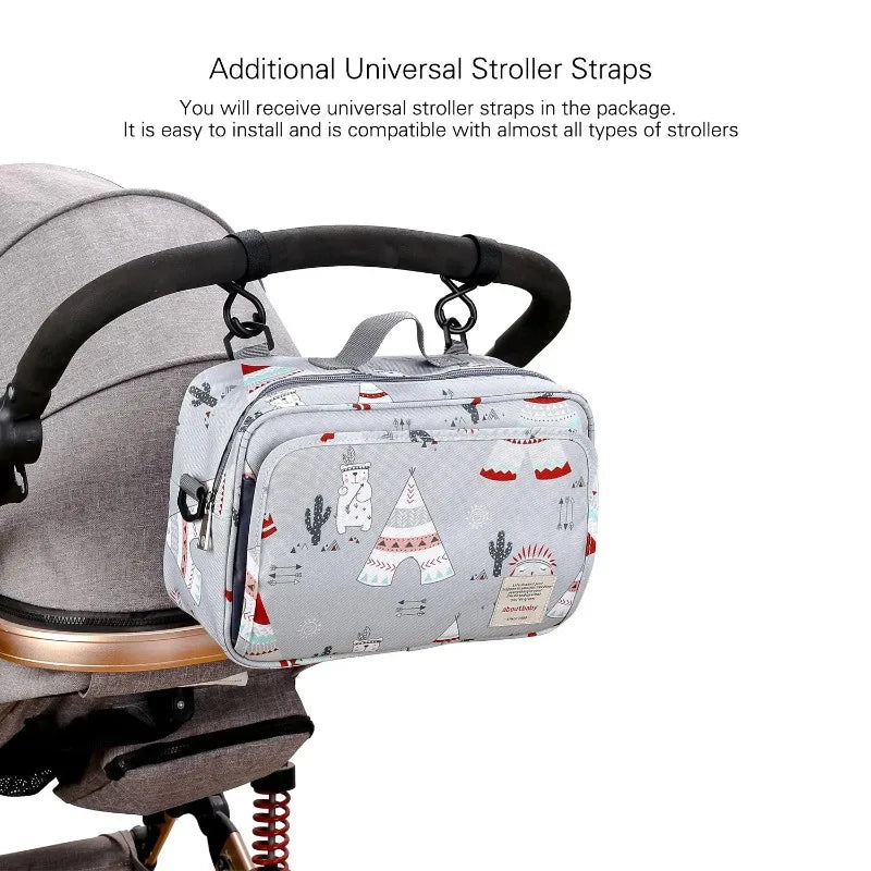 Closure Multifunction Baby Diaper Bag Stroller Organizer