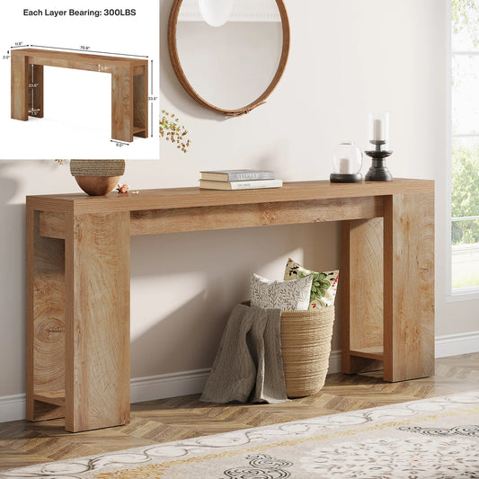 Tribesigns Farmhouse Console Table Wood Sofa Table Entryway