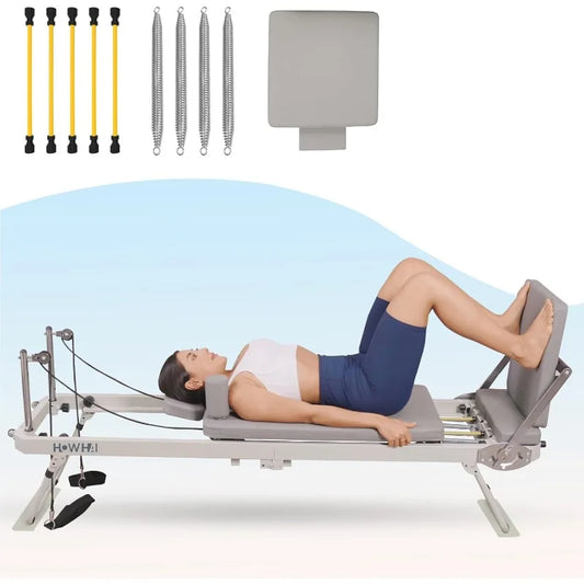 YTYIN Pilates Reformer Home Gym Machine For Beginners