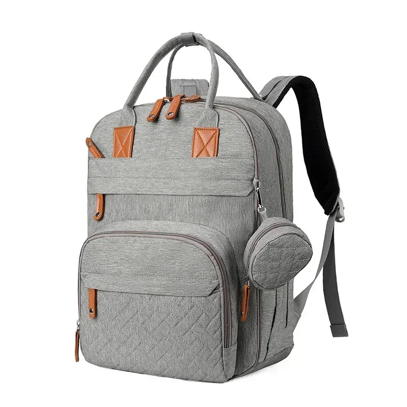 Diaper Bag Backpack Waterproof With Changing Station Straps