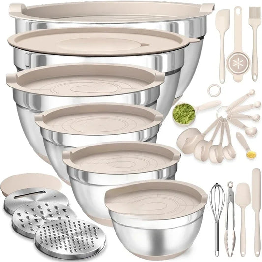 Hign Concerned Mixing Bowls With Airtight Lids 26 Piece Set