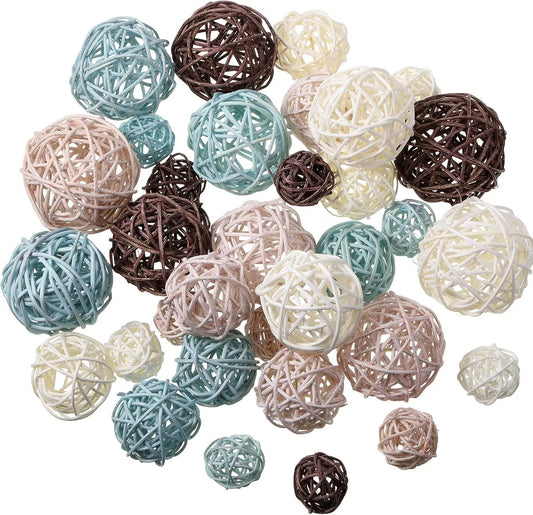 36 wicker vine ball vases, center decorative ball bowls, home decorative ball fillings, 4 sizes