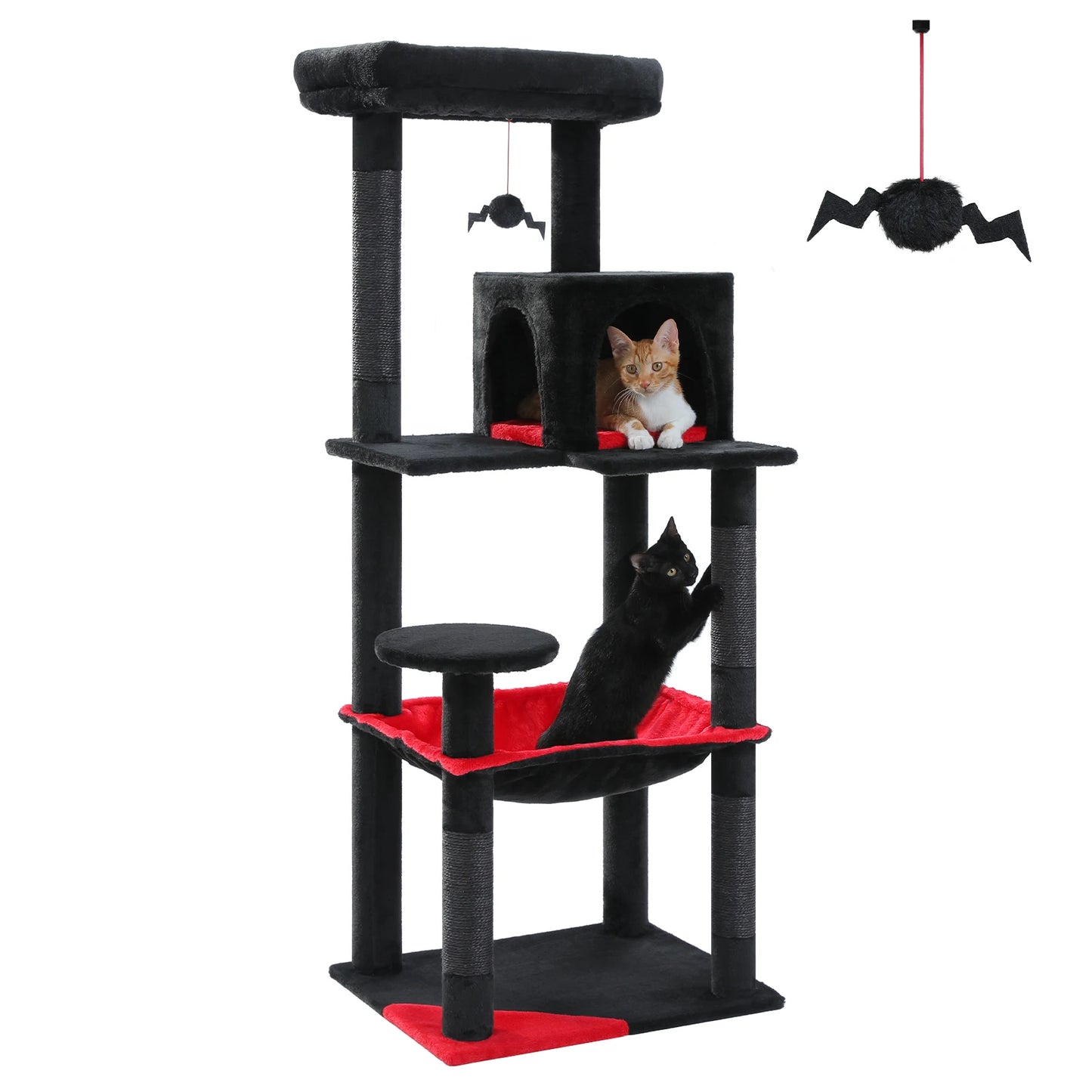 PAWZ Road Indoor Cat Tree 5 Level Tower Durable Hammock