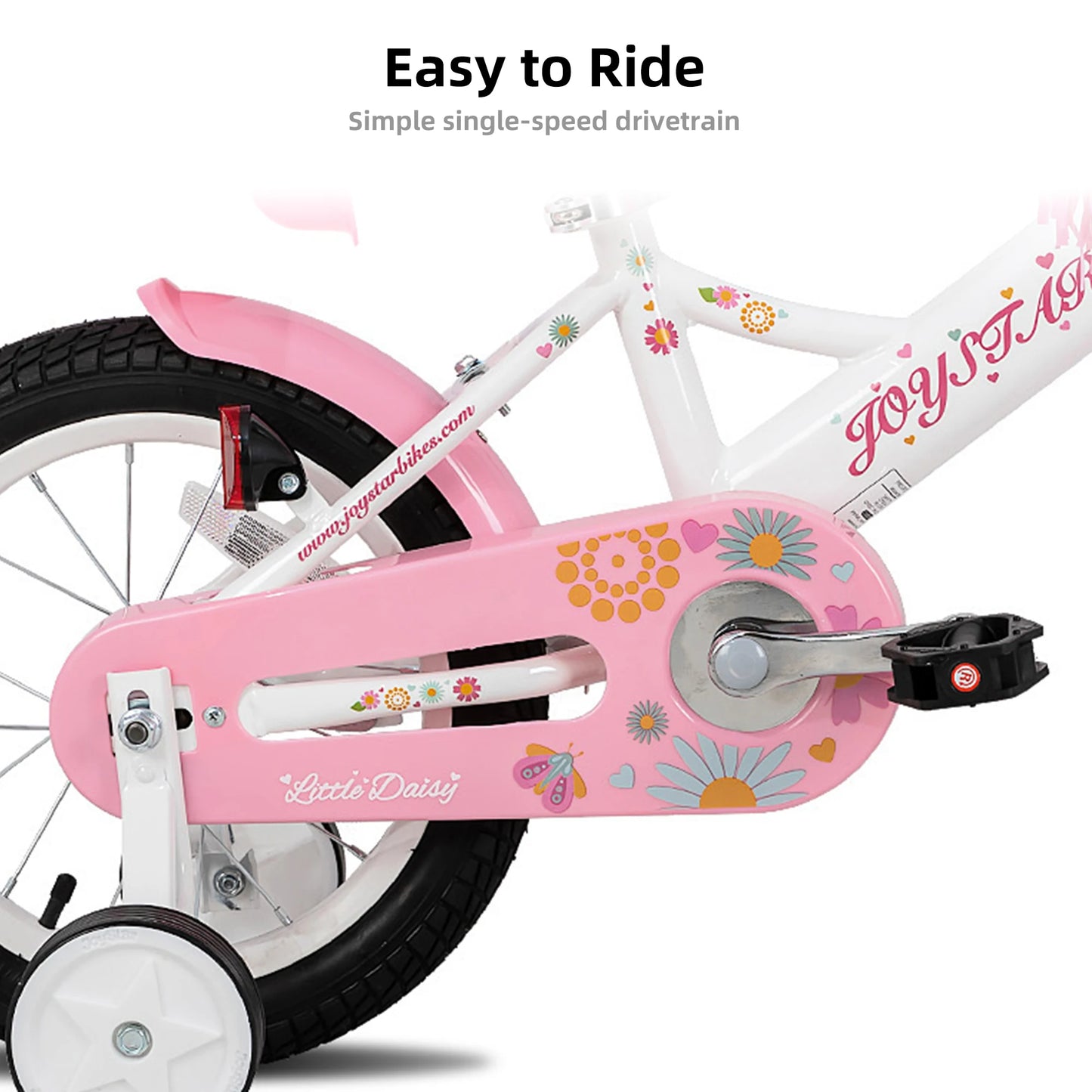 Joystar Kids Bike With Doll Seat And Streamers Girls