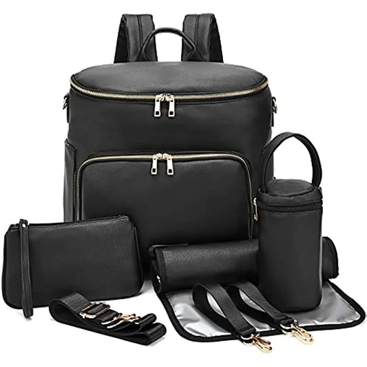 Closure Large Capacity Diaper Bag Backpack for Travel