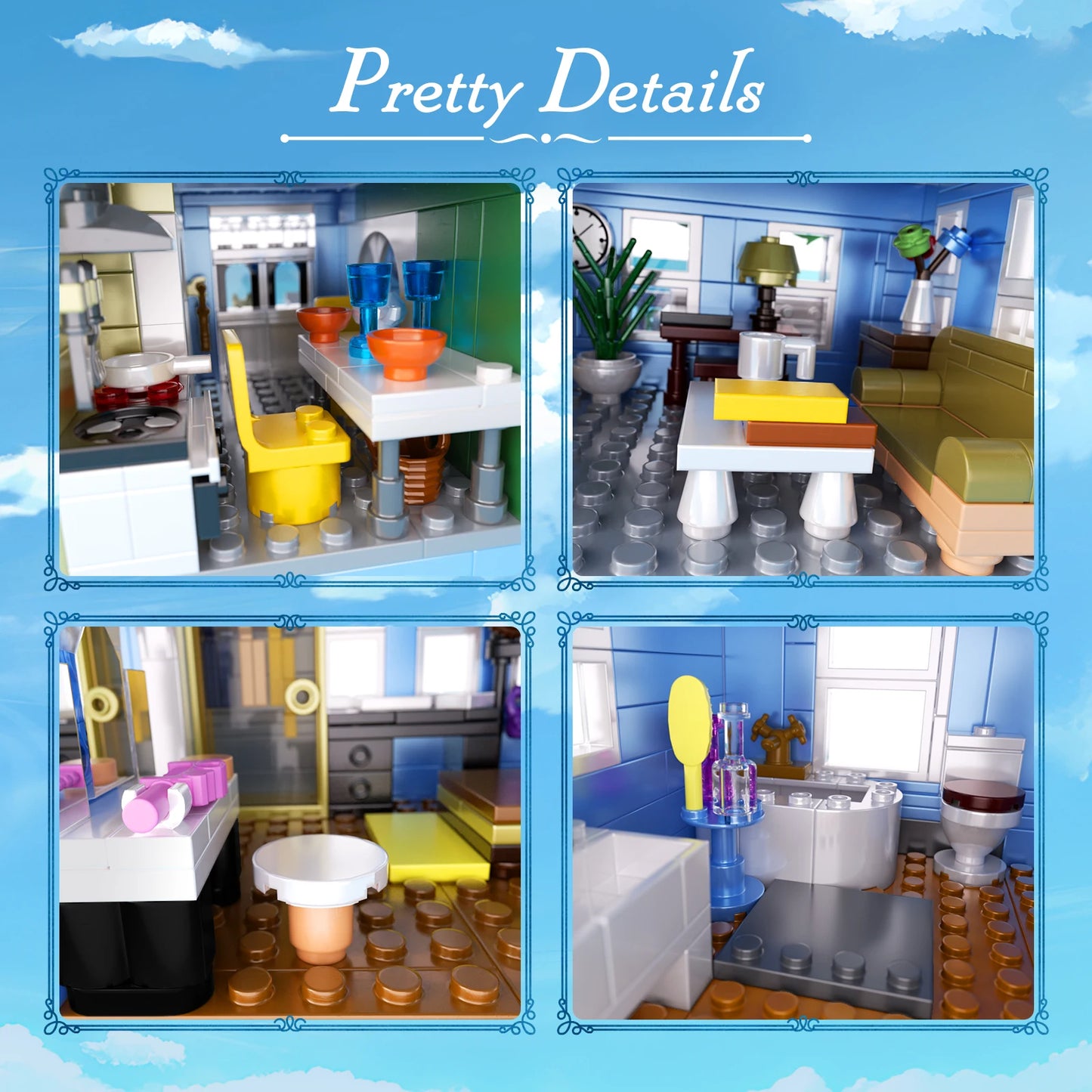 BuildingBoat Villa Palace Building Block Set For Kids