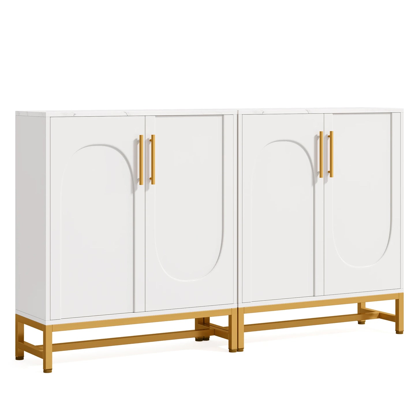Tribesigns Modern Sideboards Buffet Cabinet With Four Doors