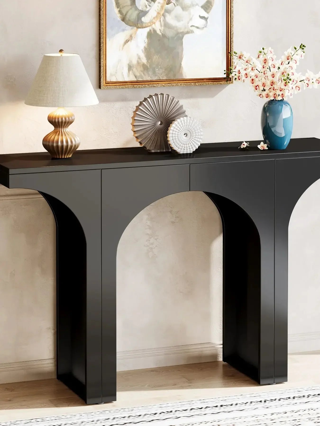 Tribesigns Console Table Modern Hallway Sofa Table Arch