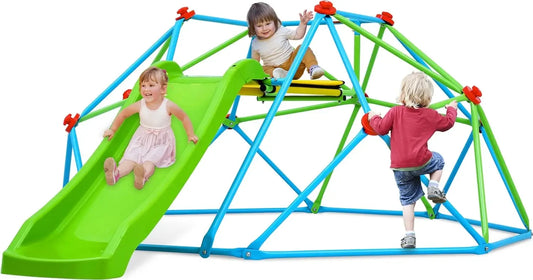 SHXICN Climbing Dome With Slide Backyard Playground