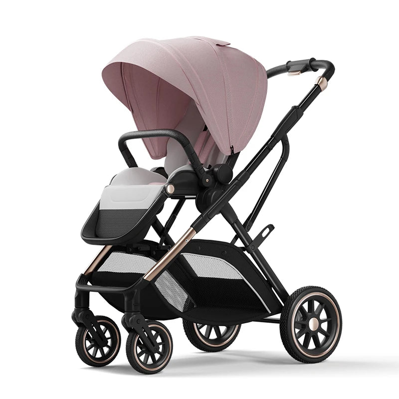 New Arrival High View Portable Baby Stroller Ergonomics Seat Bassinet for Newborn One Hand to Recline Pram