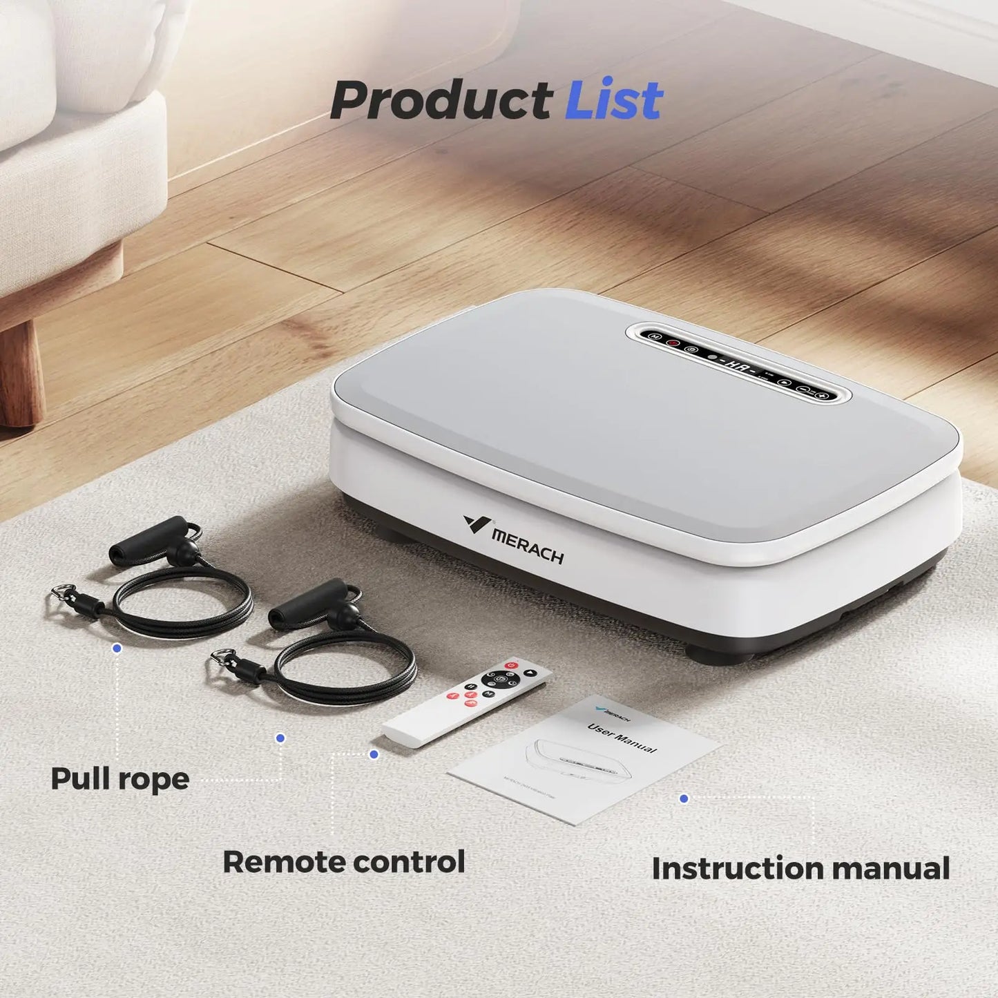 MERACH Vibration Plate Exercise Machine Body Workout