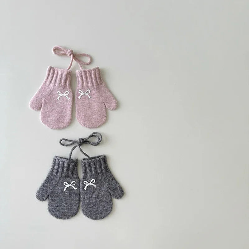 Minimalist Life Store Sweet Bow Kids Knitted Gloves