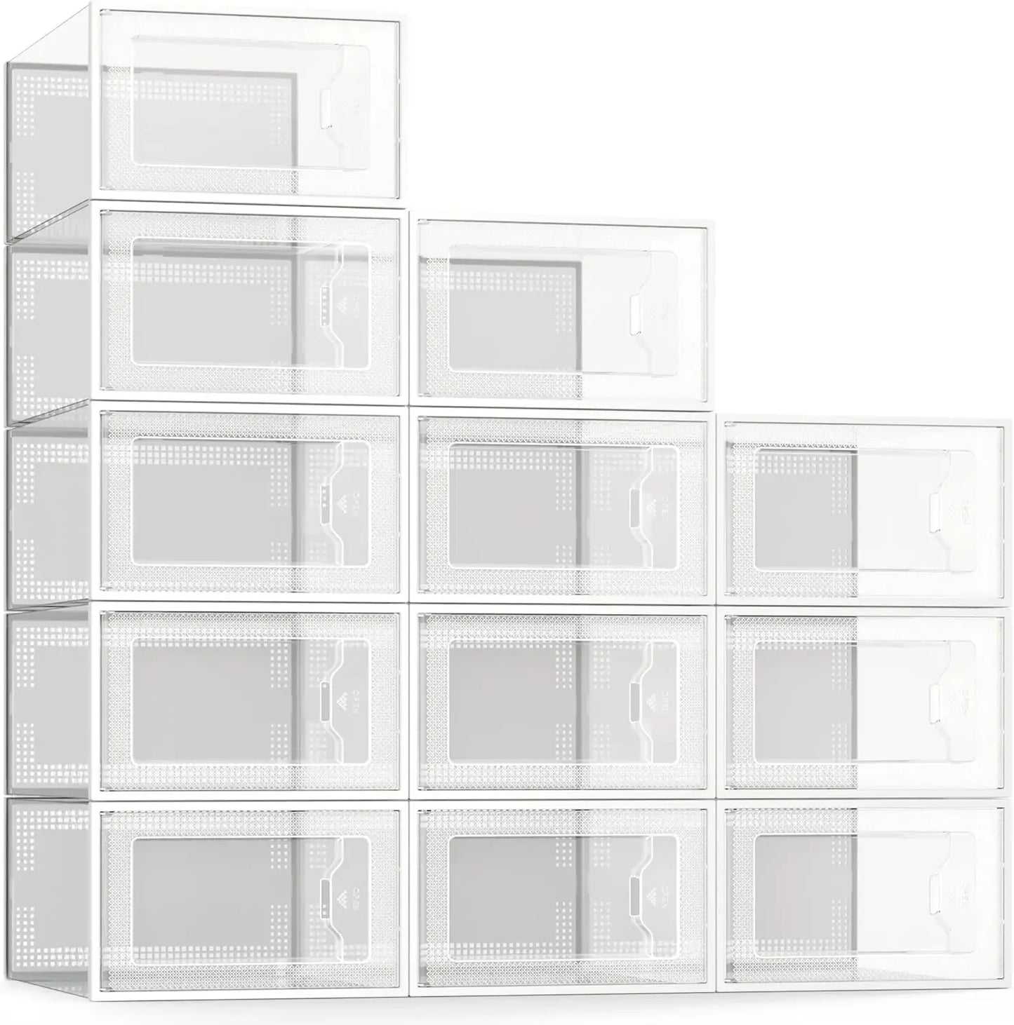 Guangdong Clear Shoe Storage Boxes Stackable Organizer