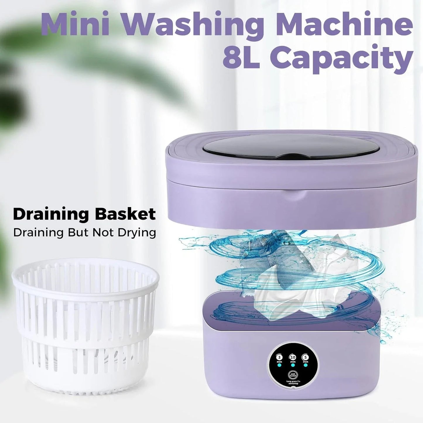 Hign Concerned Portable Mini Foldable Washer For Camping