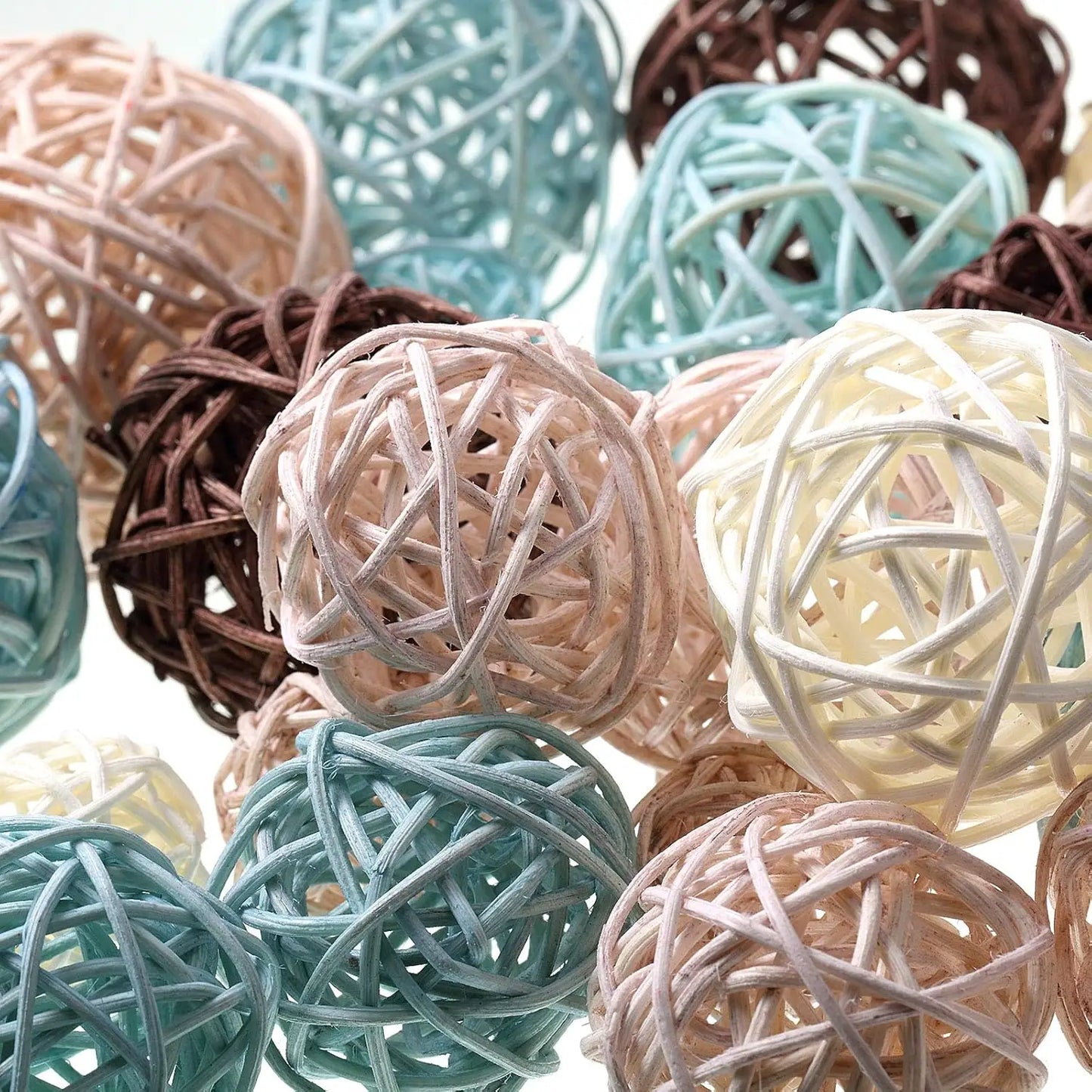 36 wicker vine ball vases, center decorative ball bowls, home decorative ball fillings, 4 sizes