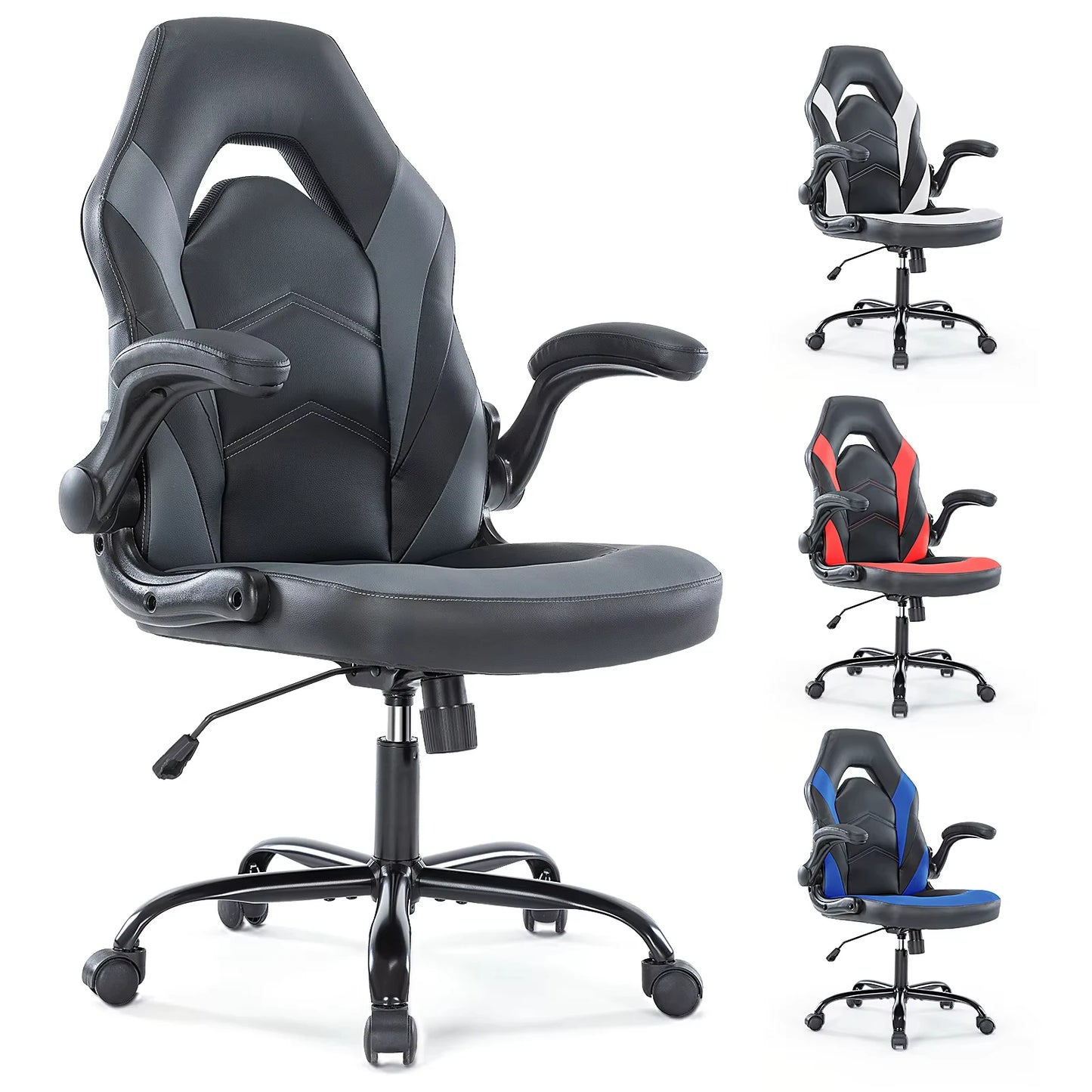 JHK Ergonomic Office Chair PU Leather Racing Desk Chair