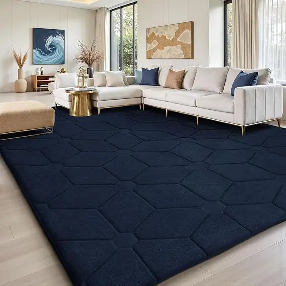 Hign-concerned Soft Area Rug Non Slip Machine Washable