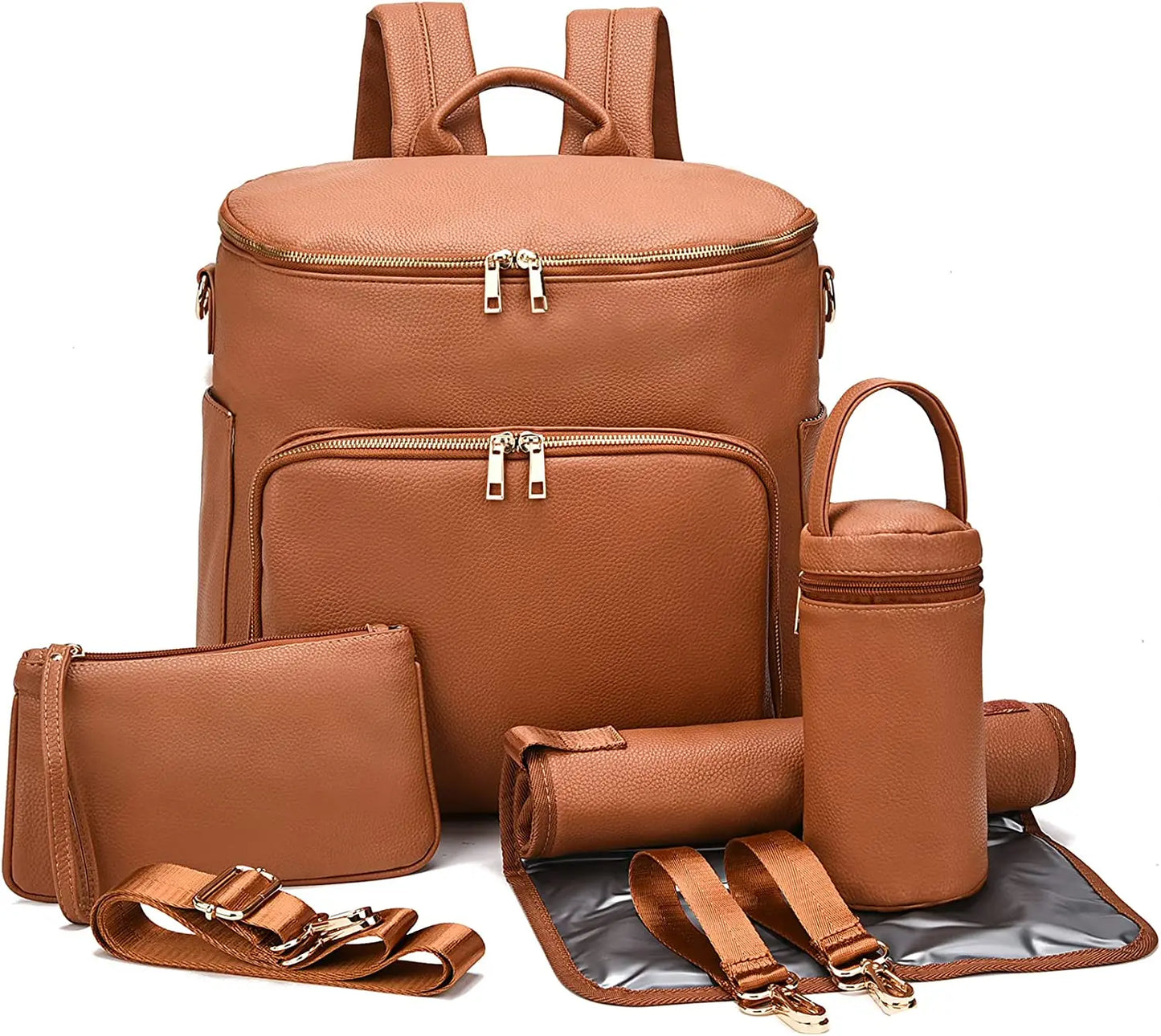 Closure Large Capacity Diaper Bag Backpack for Travel