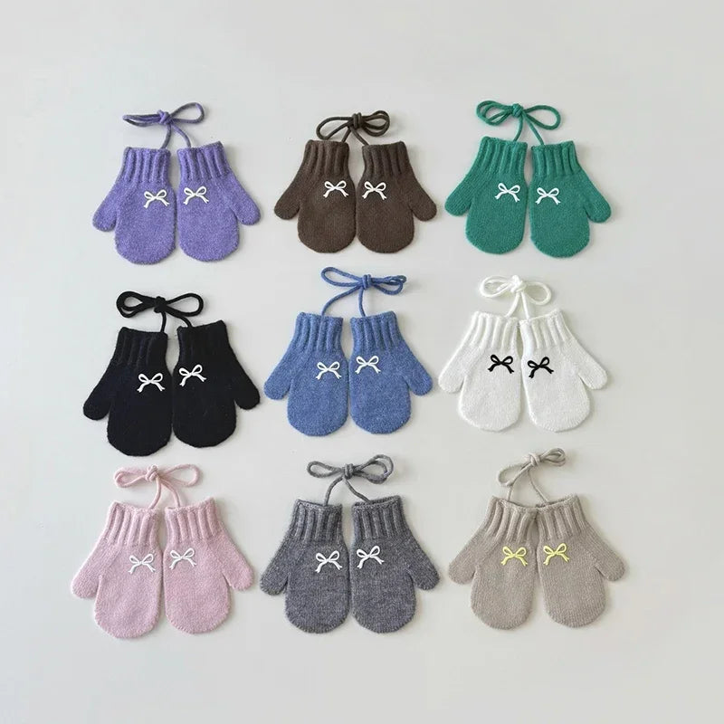 Minimalist Life Store Sweet Bow Kids Knitted Gloves