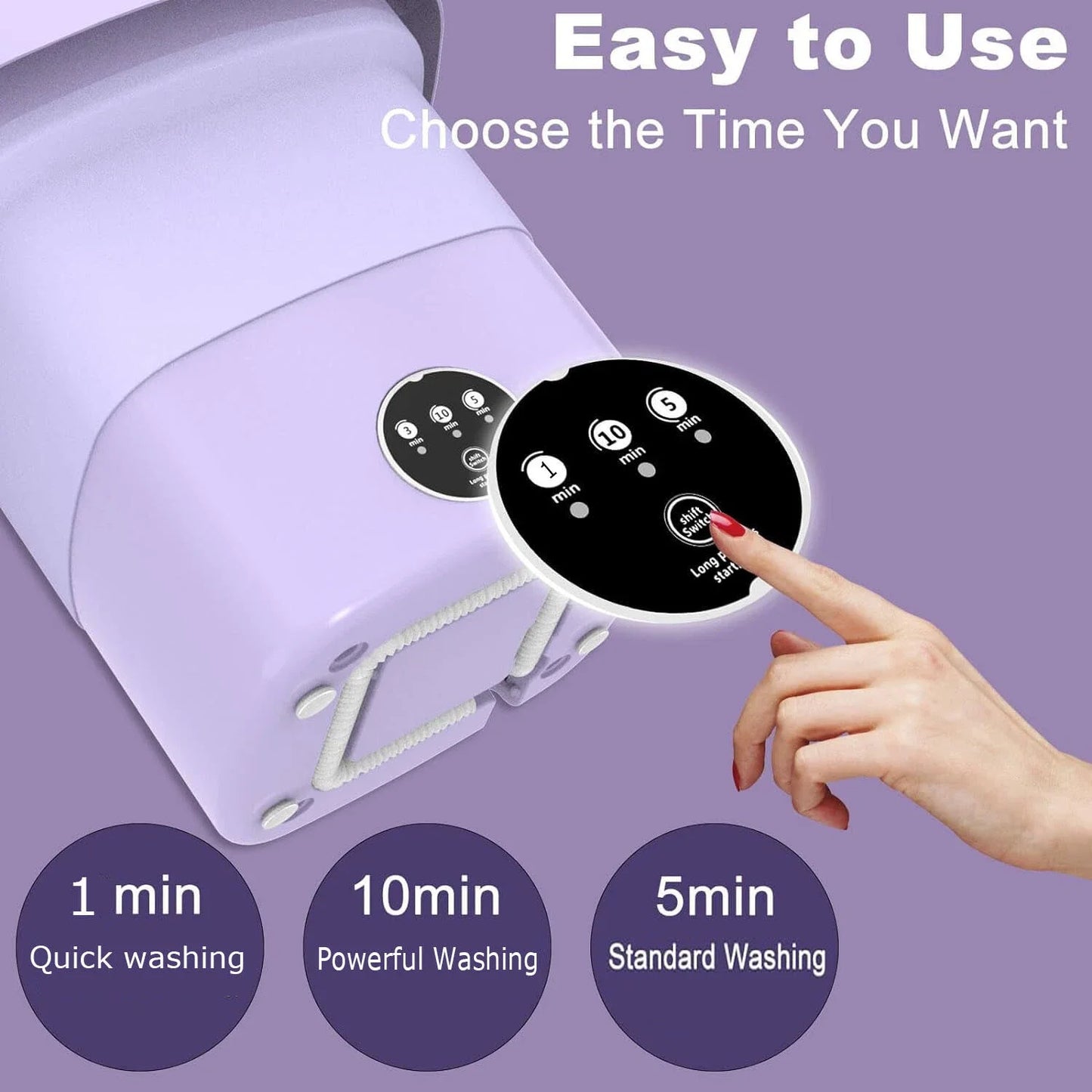 Hign Concerned Portable Mini Foldable Washer For Camping