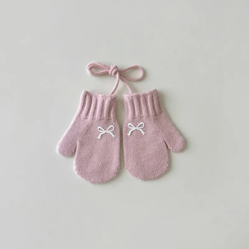 Minimalist Life Store Sweet Bow Kids Knitted Gloves