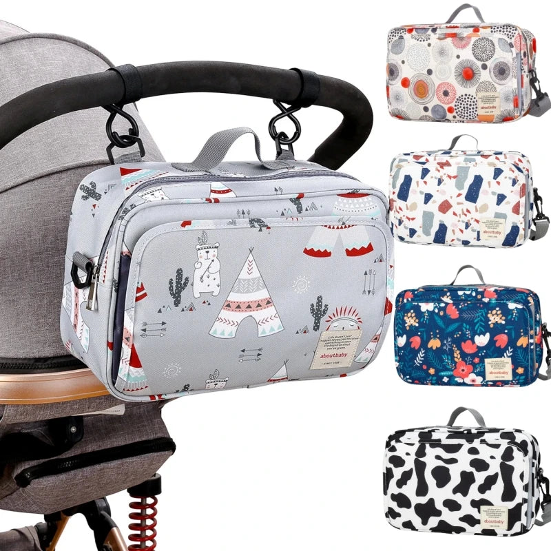 Closure Multifunction Baby Diaper Bag Stroller Organizer