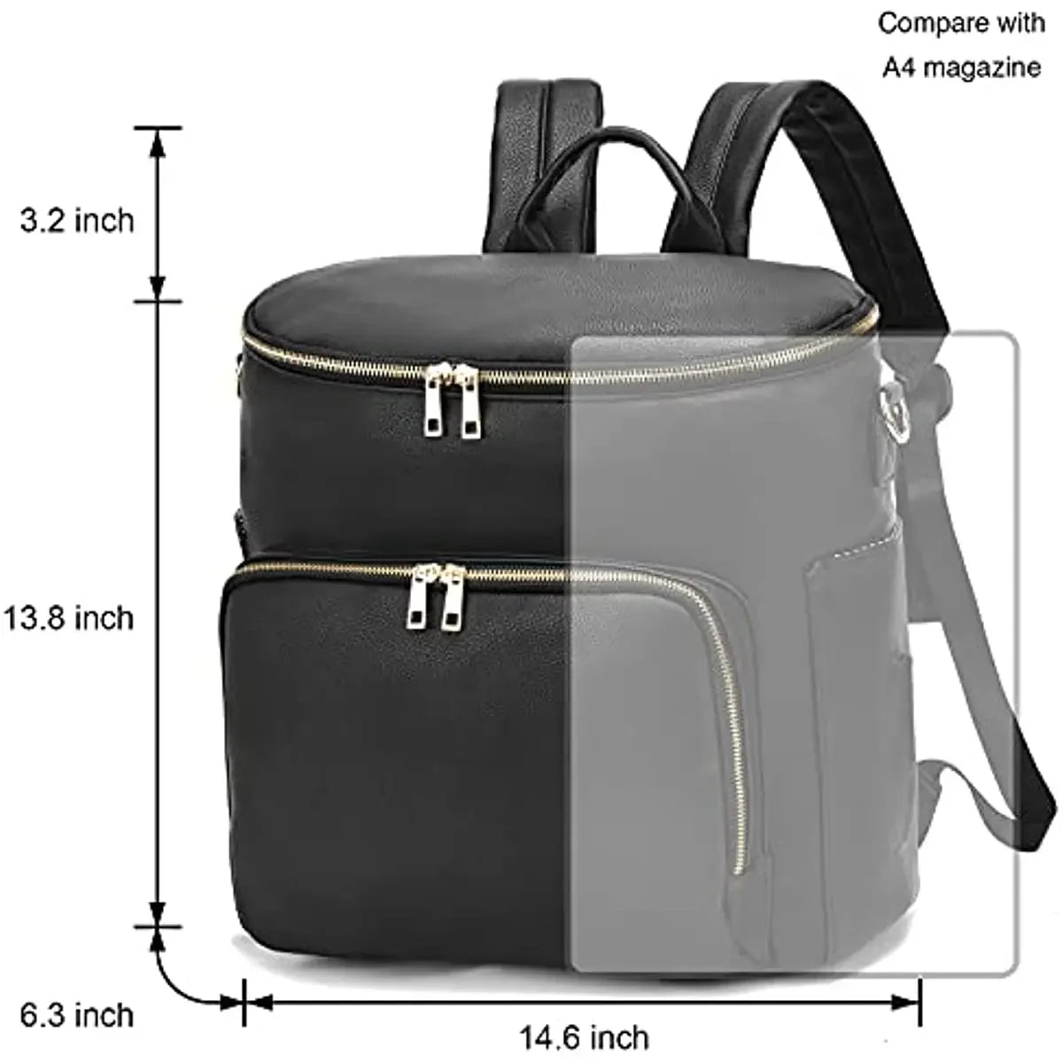 Closure Large Capacity Diaper Bag Backpack for Travel