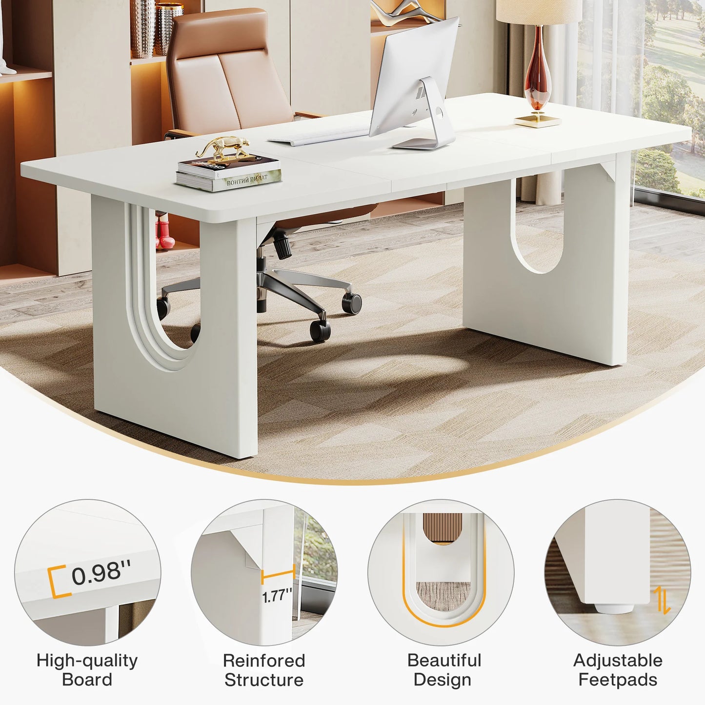 Tribesigns Executive Desk Office And Conference Table