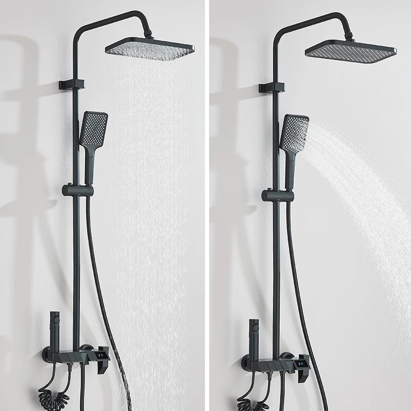 Rozin Digital Display Shower Faucet Set Piano Style